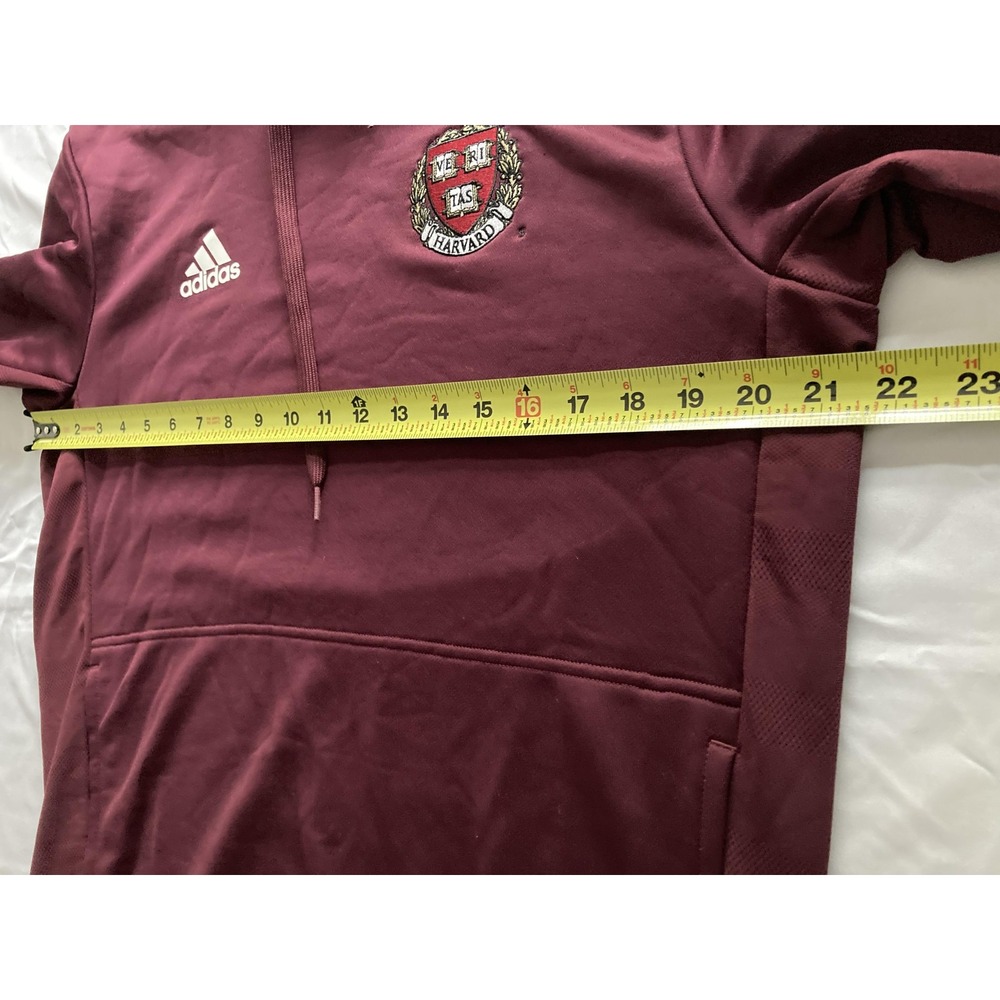 Harvard Crimson Sweatshirt Adult M Pullover NCAA Hoodie Adidas AEROREADY - Picture 10 of 11